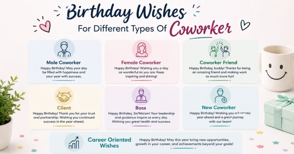 Birthday Wishes For Different Types Of Coworker