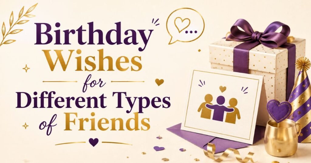 Birthday Wishes for Different Types of Friends