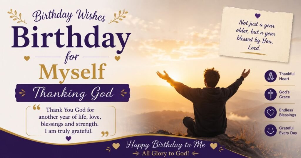Birthday Wishes for Myself Thanking God
