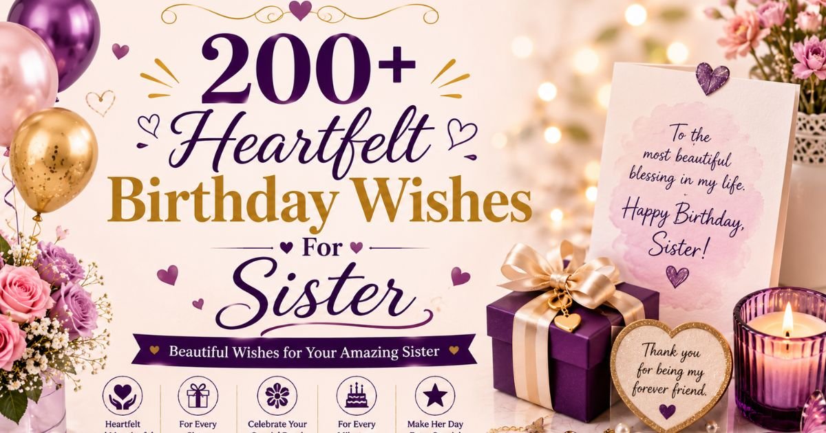Birthday Wishes For Sister