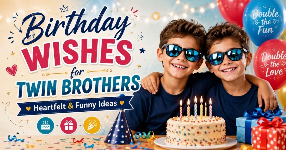 Birthday Wishes for Twin Brothers