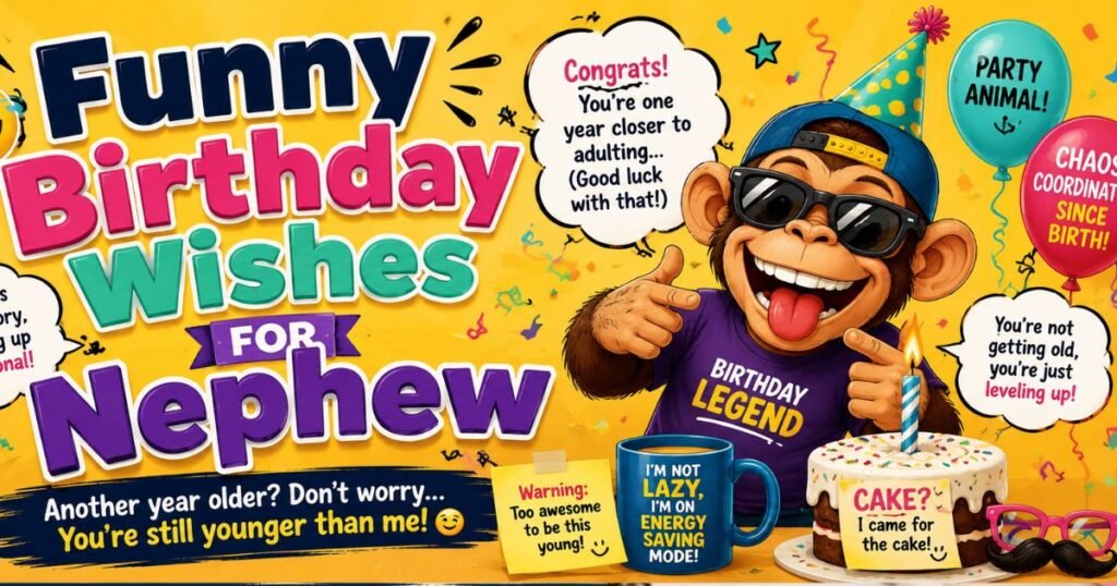 Funny Birthday Wishes for Nephew