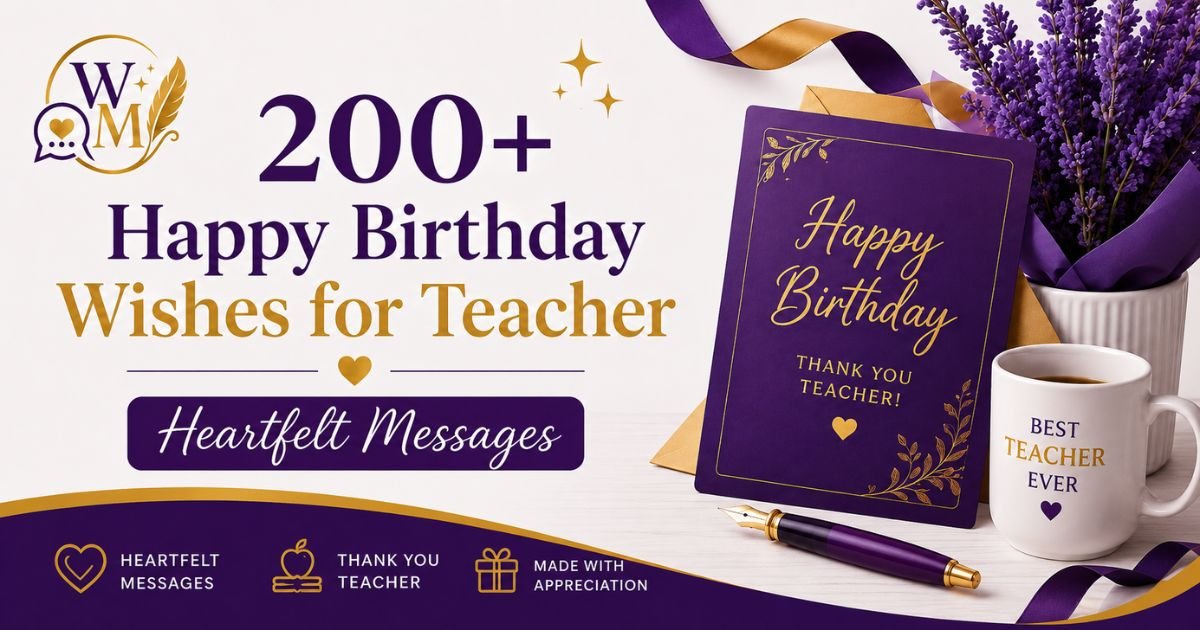 Happy Birthday Wishes for Teacher