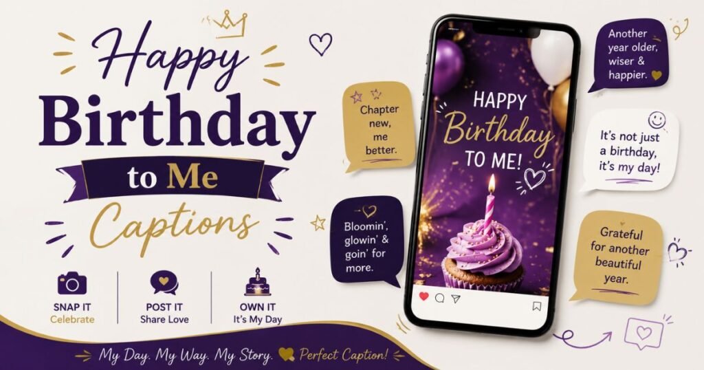 Happy Birthday to Me Captions