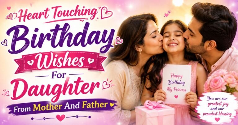 Heart Touching Birthday Wishes For Daughter From Mother And Father