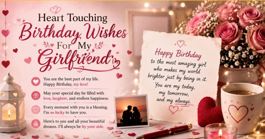 Heart Touching Birthday Wishes For Girlfriend