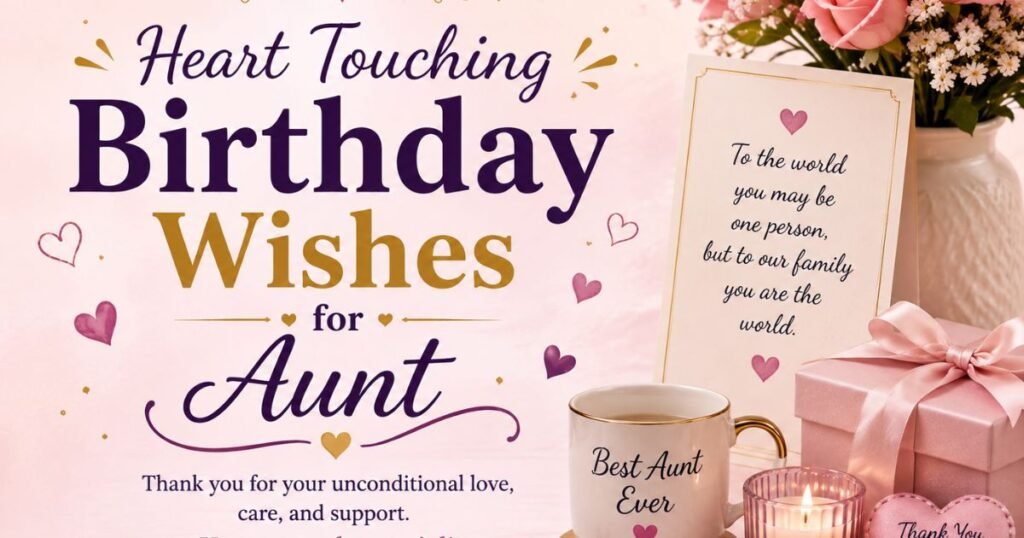 Heart Touching Birthday Wishes for Aunt