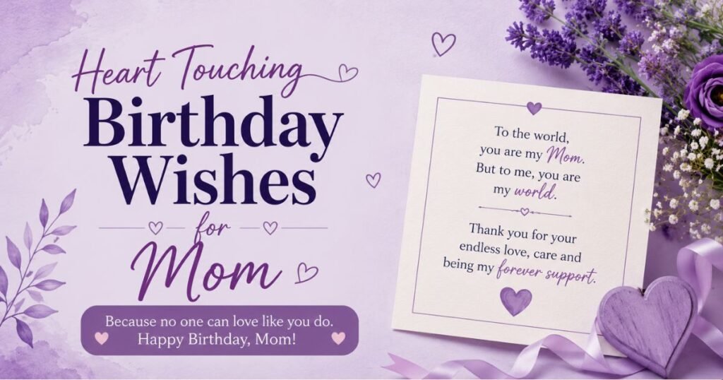 Heart Touching Birthday Wishes for Mom