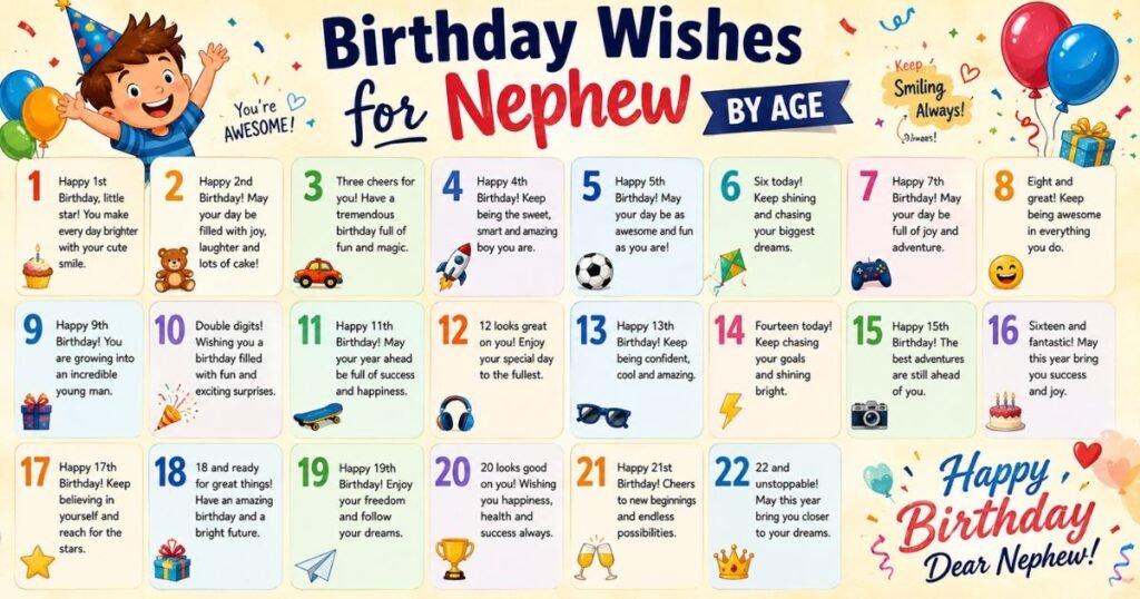 Heart Touching Birthday Wishes for Nephew