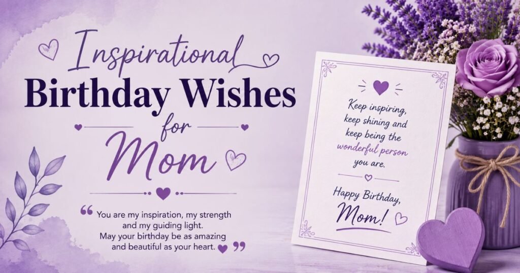 Inspirational Birthday Wishes for Mom