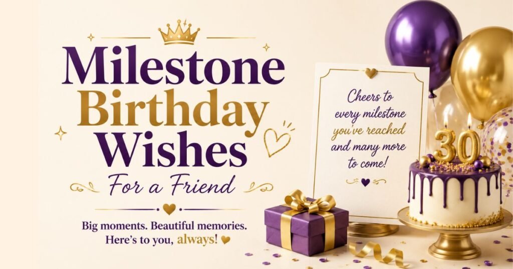 Milestone Birthday Wishes For a Friend