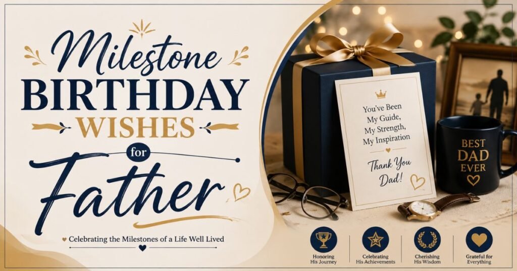 Milestone Birthday Wishes for Father