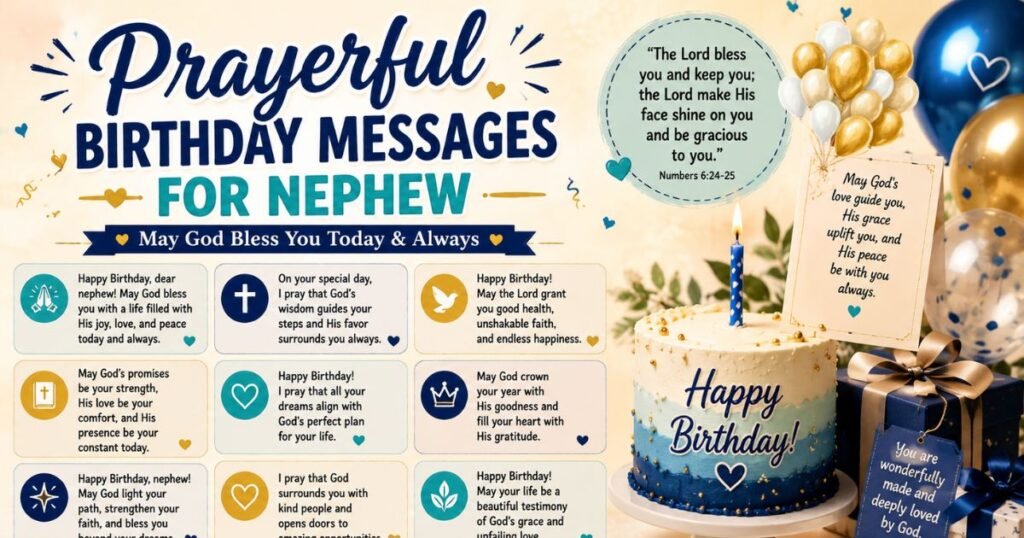Prayerful Birthday Messages for Nephew