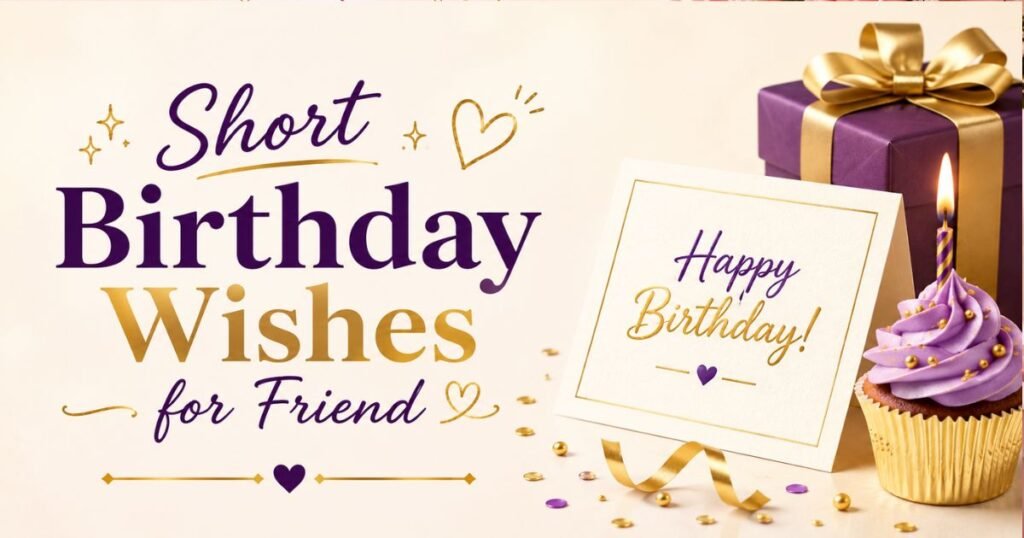 Short Birthday Wishes for Friend
