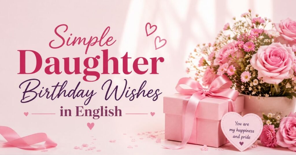Simple Daughter Birthday Wishes in English
