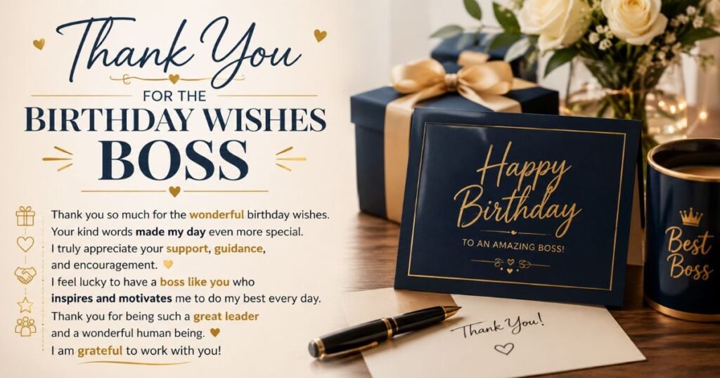 Thank You Birthday Messages For Boss