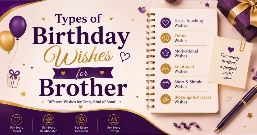 Types of Birthday Wishes for Brother