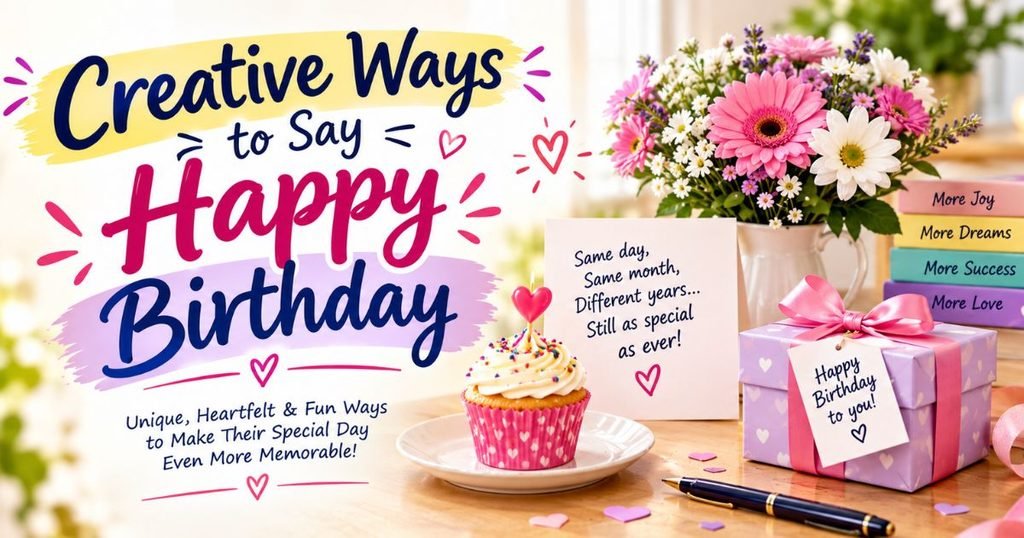 Creative Ways to Say Happy Birthday