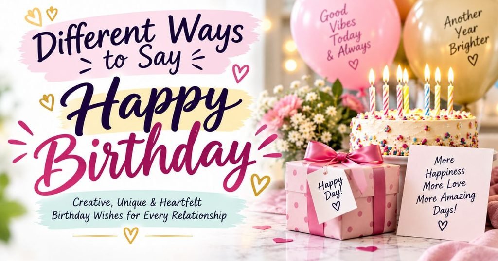 Different Ways to Say Happy Birthday
