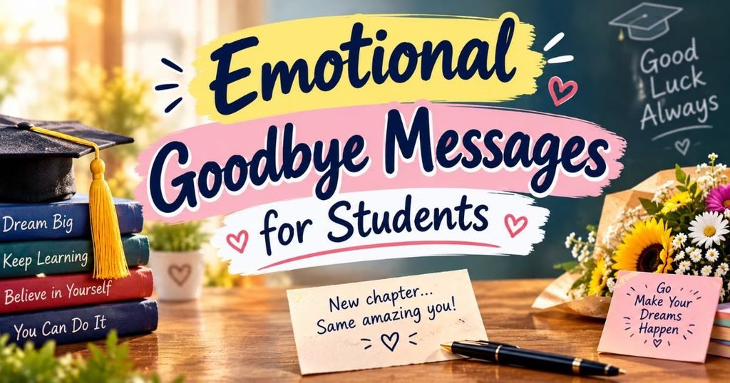 Emotional Goodbye Messages for Students
