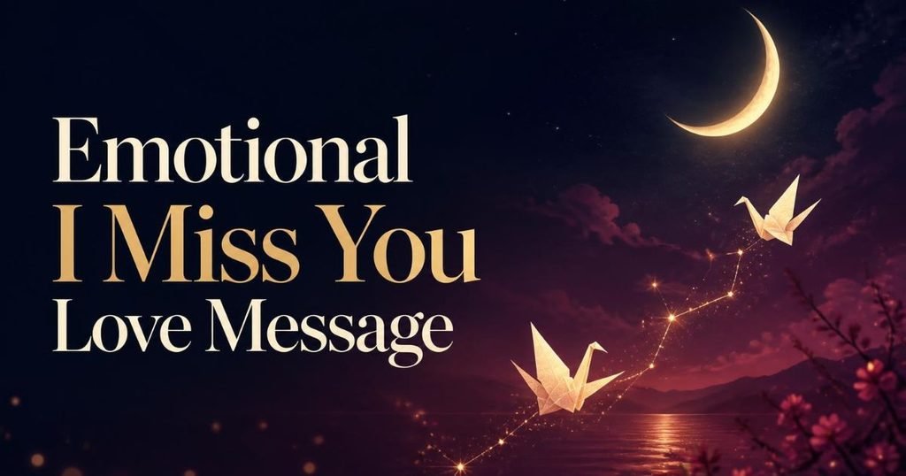 Emotional I Miss You Love Message