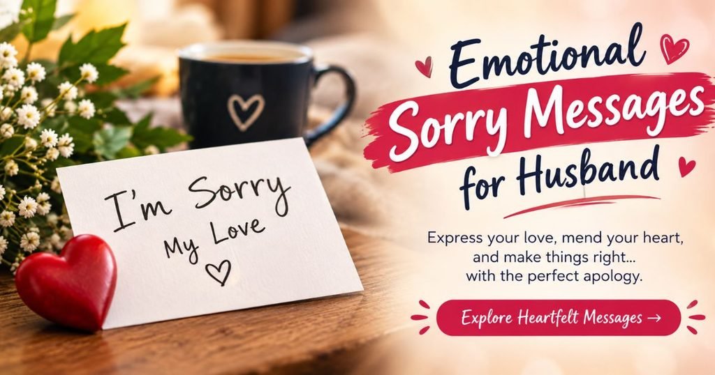 Emotional Sorry Messages for Husband