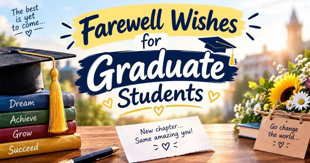 Farewell Wishes for Graduate Students