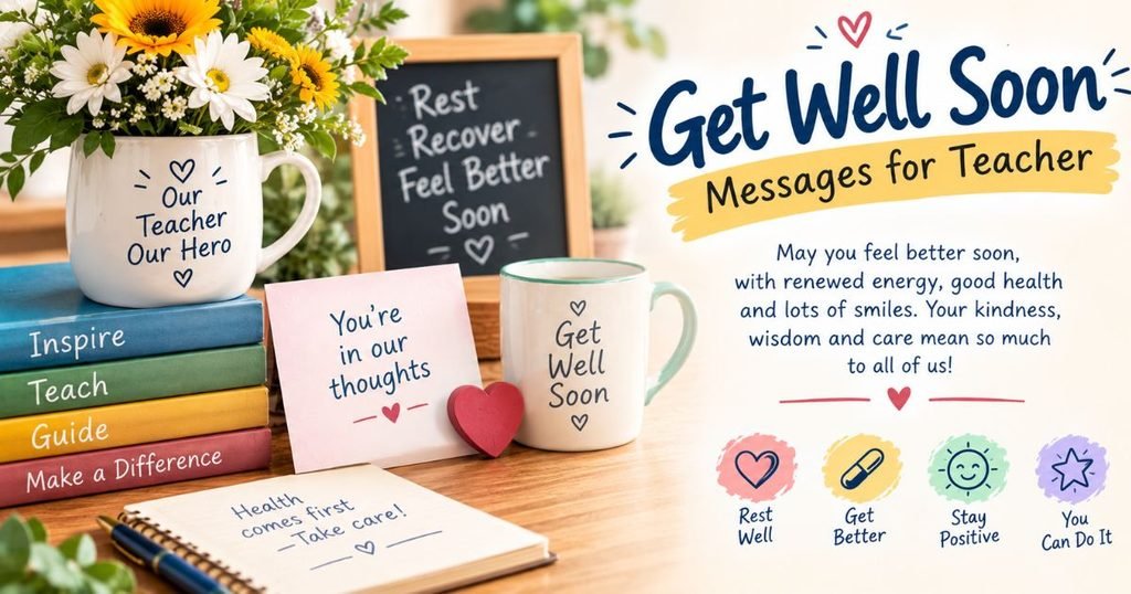 Get Well Soon Messages for Teacher