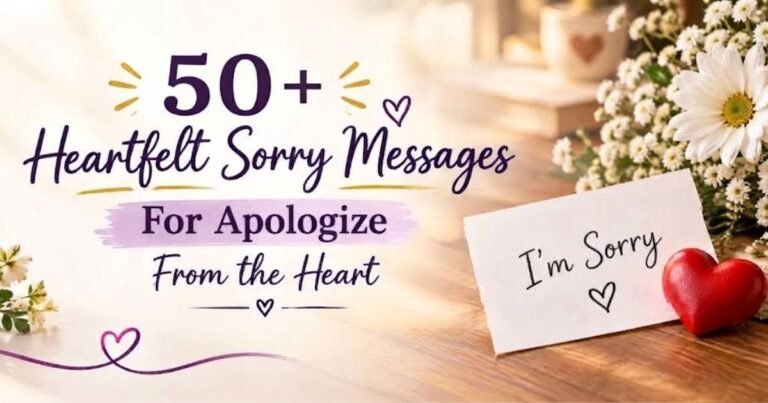 Heartfelt Sorry Messages