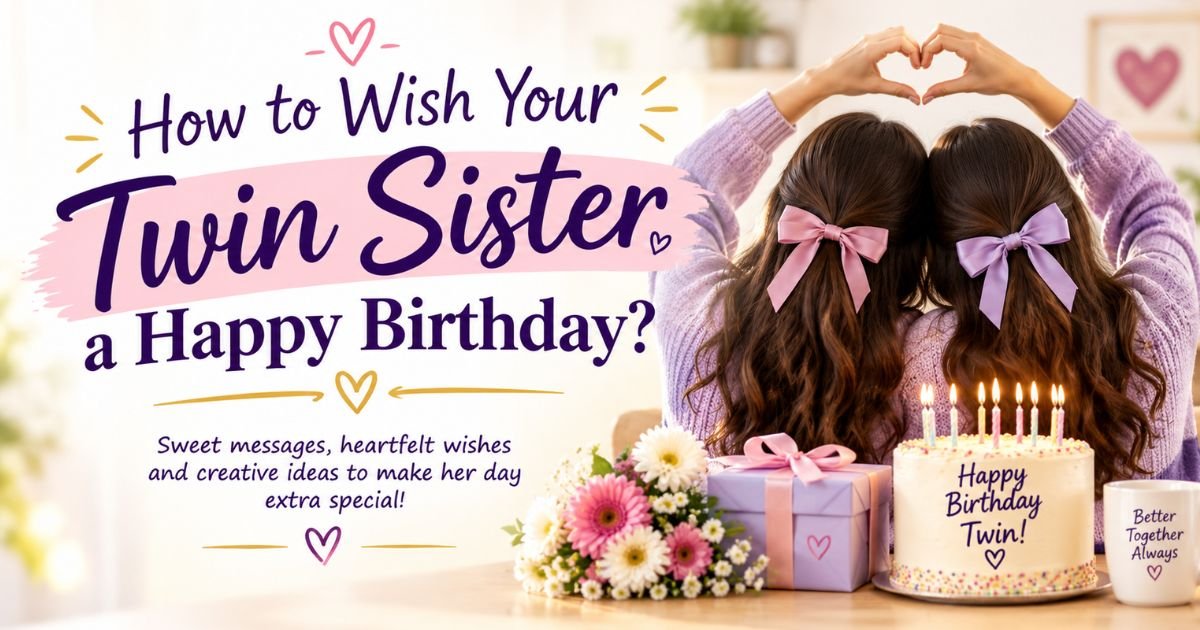 How to Wish Your Twin Sister a Happy Birthday