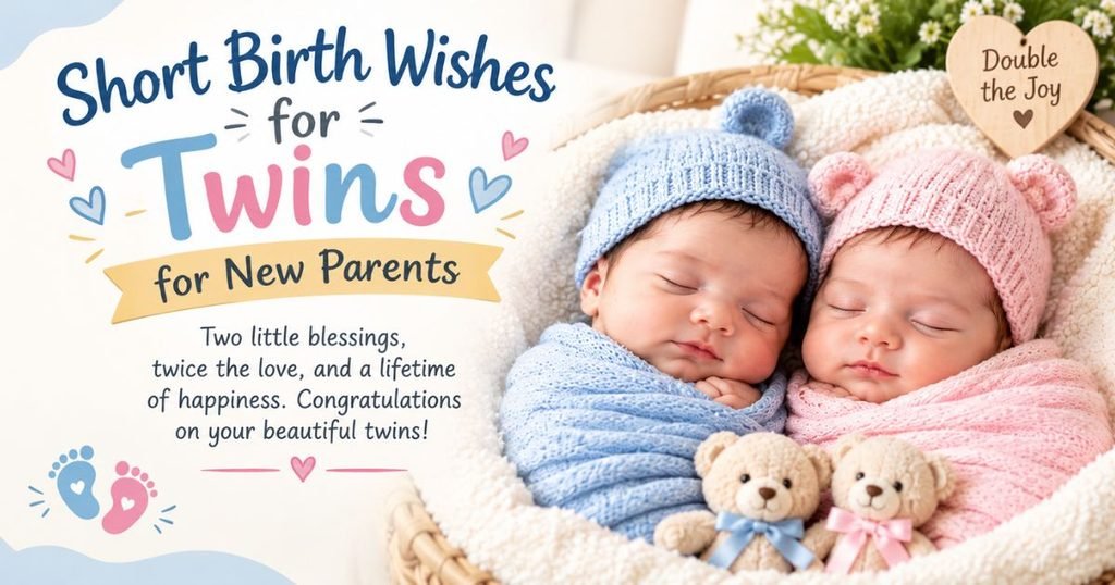 Short Birth Wishes for Twins for New Parents