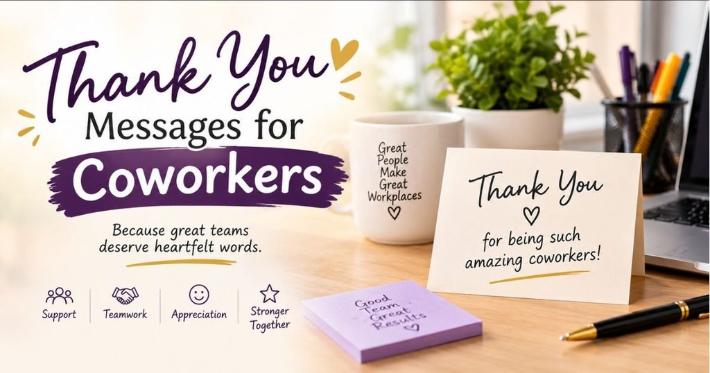 Thank You Messages for Coworkers