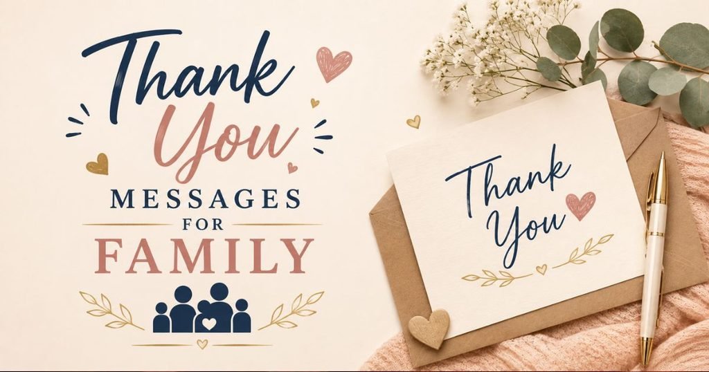 Thank You Messages for Family