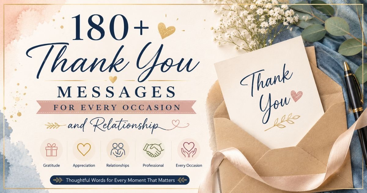 Thank You Messages