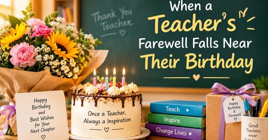 When a Teacher Farewell Falls Near Their Birthday